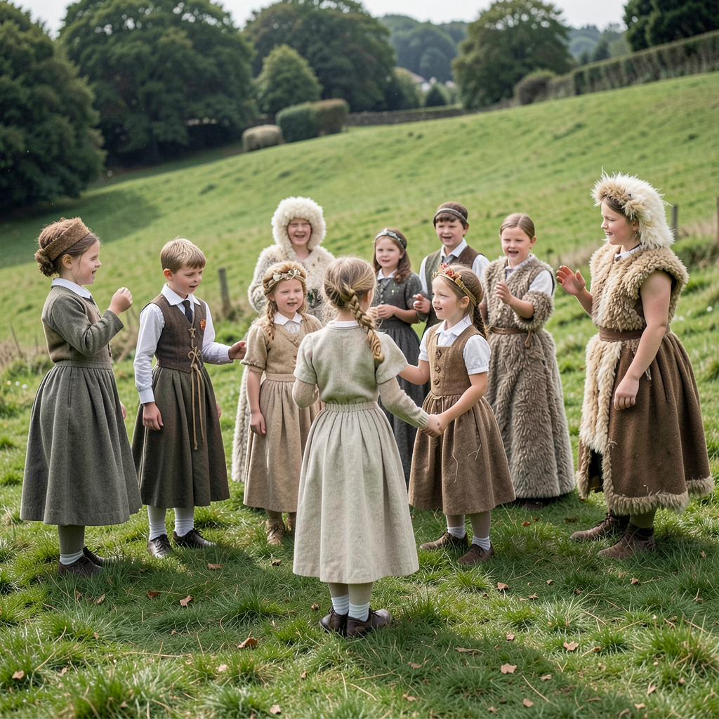 Rare Photos Reveal Bingley's 1916 Masque of the Wool Performance by Schoolchildren